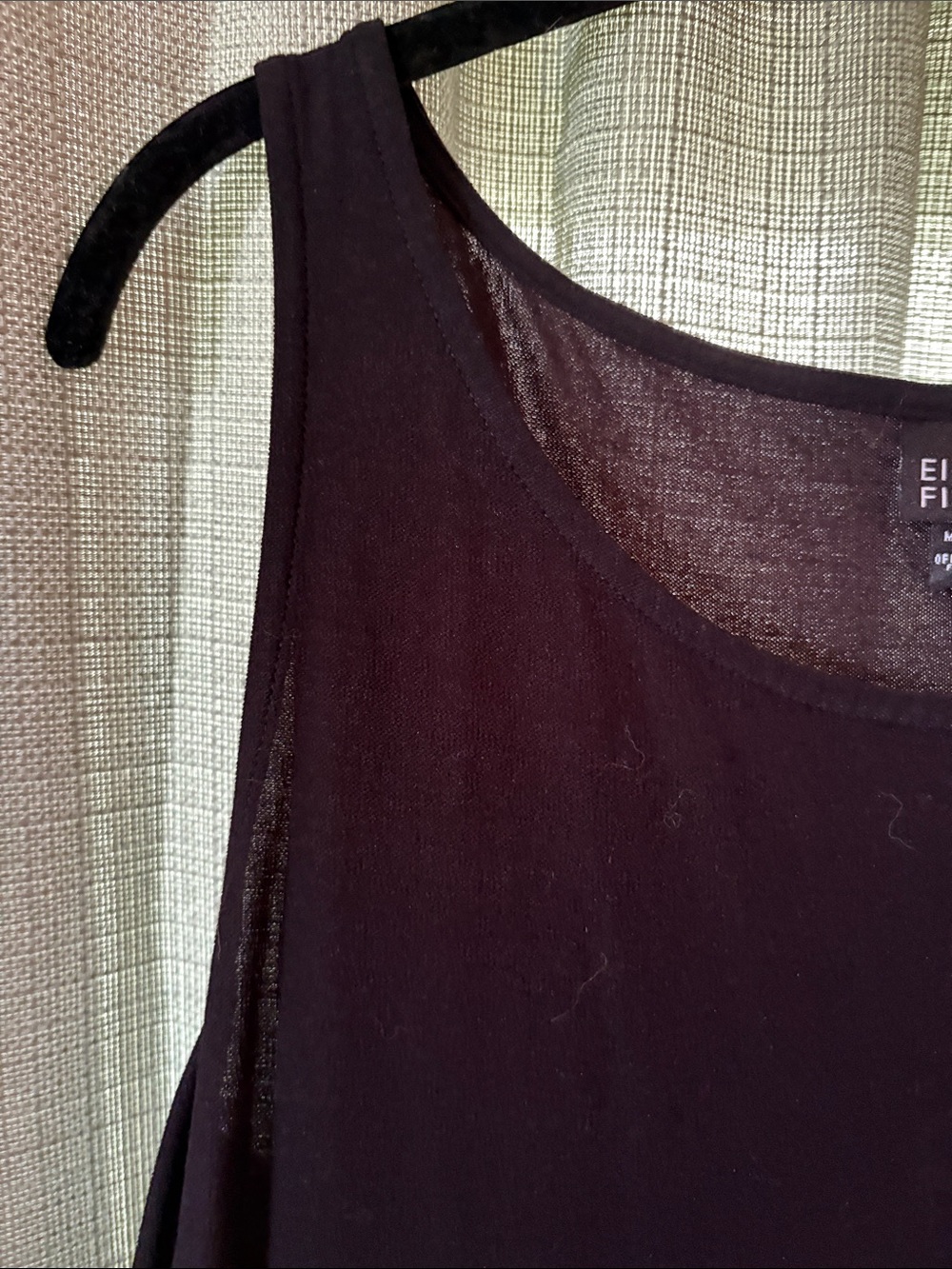 Eileen Fisher Black Sleeveless Flowing Maxi Dress - Picture 3 of 4